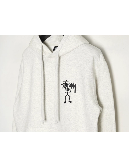 Stussy Stickman Logo Plush Hoodie,Stussy Hoodie,Hoodie,APPAREL