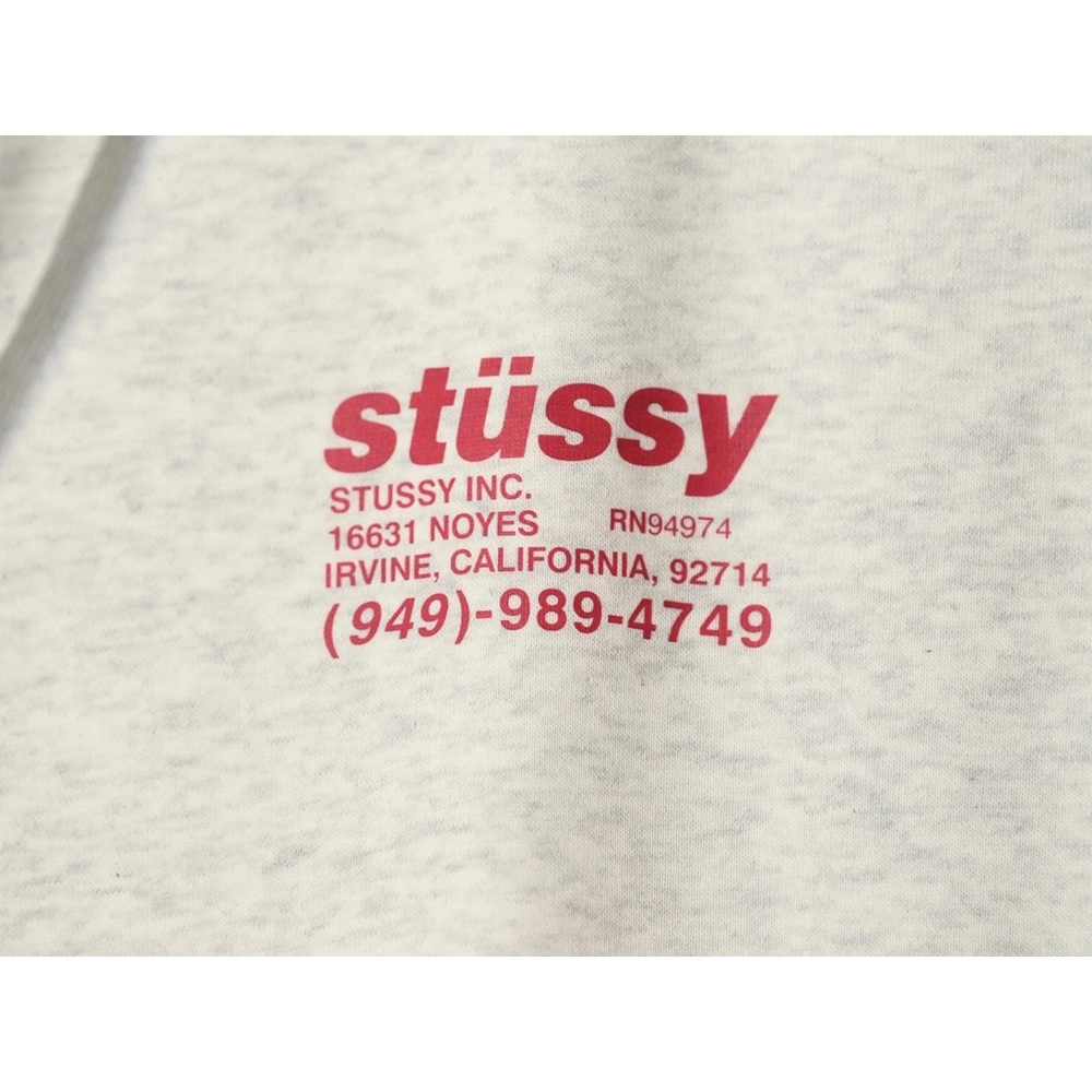 Stussy joint element logo hooded plus fleece hoodie,Stussy Hoodie,Hoodie,APPAREL