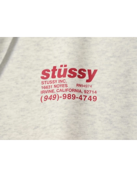 Stussy joint element logo hooded plus fleece hoodie,Stussy Hoodie,Hoodie,APPAREL
