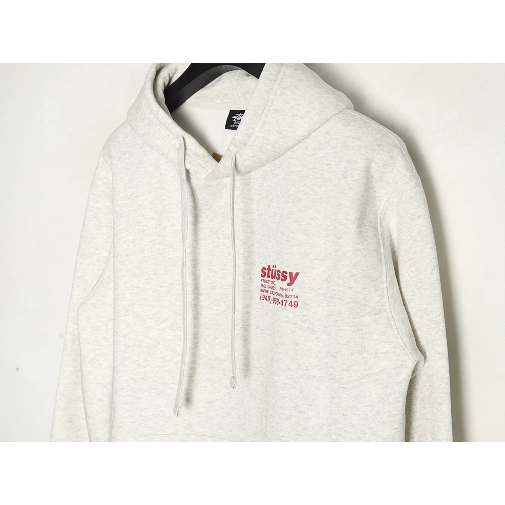 Stussy joint element logo hooded plus fleece hoodie,Stussy Hoodie,Hoodie,APPAREL