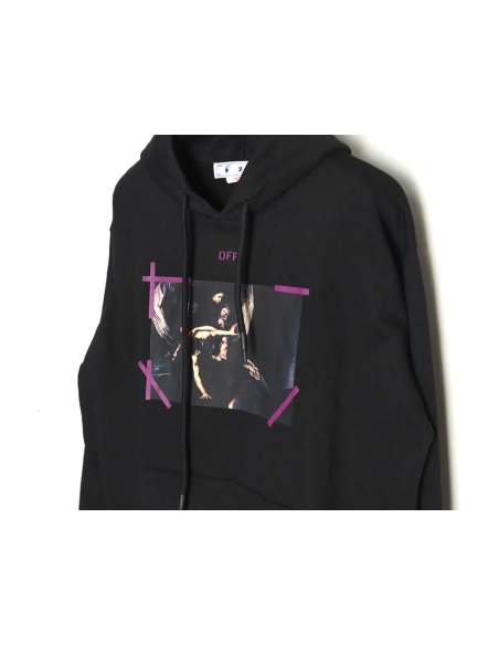 Off white religious print hoodie,Off White Hoodie,Hoodie,APPAREL