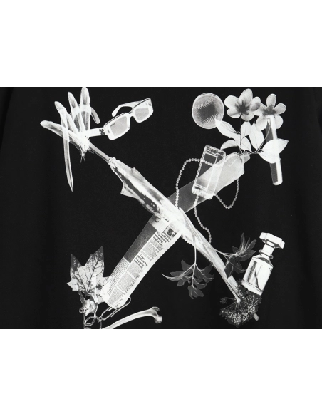 Off white inksplashed arrow twill oil painting graffiti sweatshirt,Off White Sweatshirt,Low Price High quality,legit seller