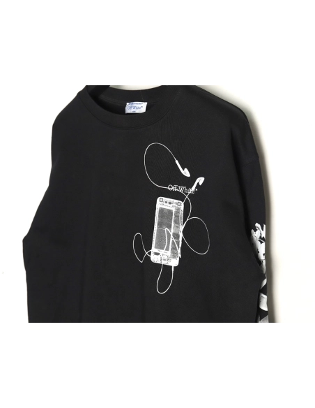 Off white inksplashed arrow twill oil painting graffiti sweatshirt,Off White Sweatshirt,Low Price High quality,legit seller