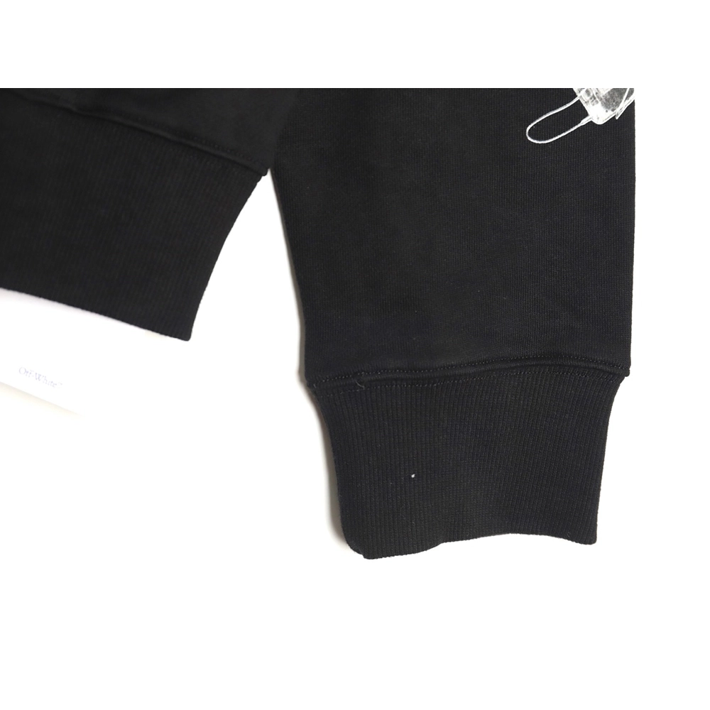 Off white splash ink arrow twill oil painting graffiti hoodie,Off White Hoodie,Hoodie,APPAREL