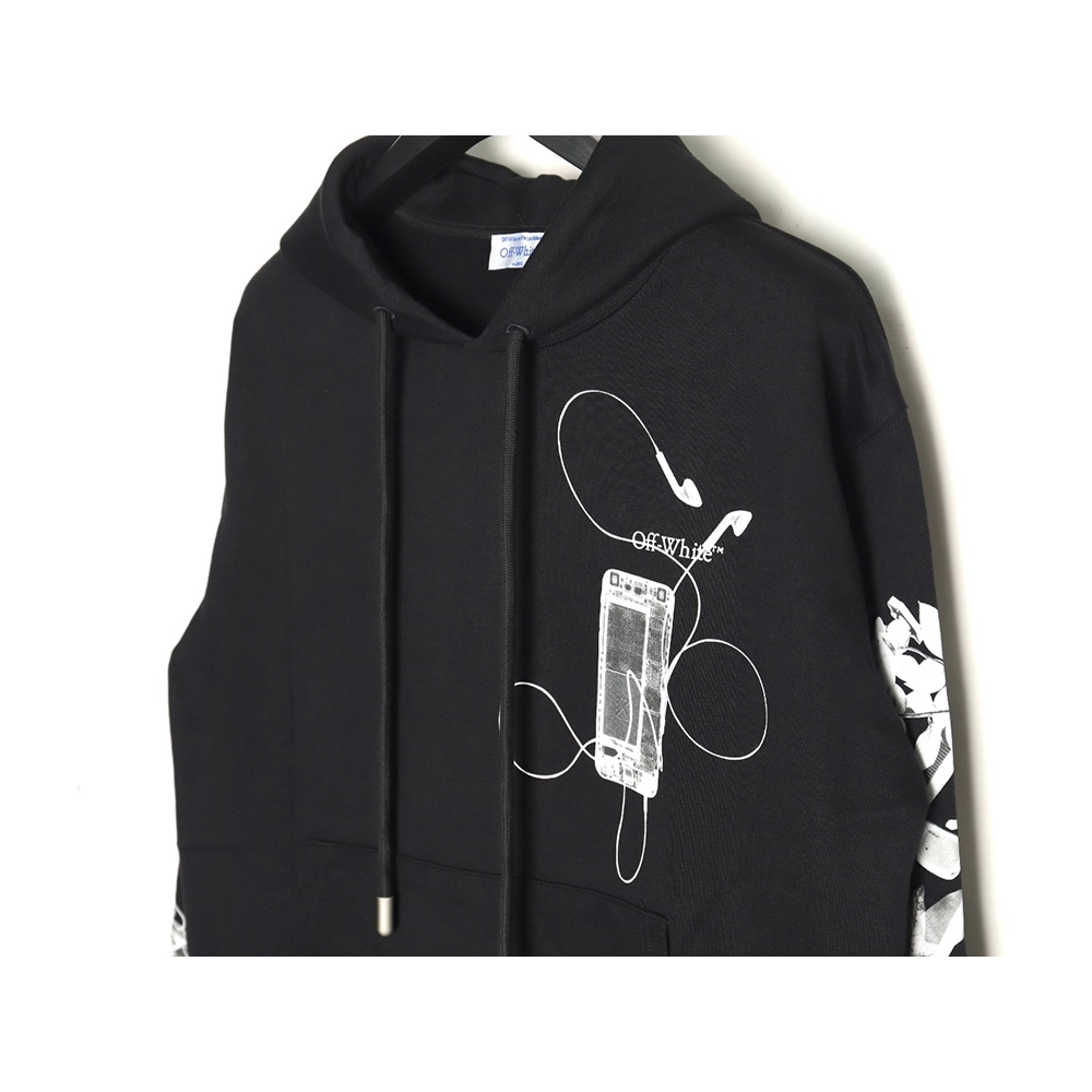 Off white splash ink arrow twill oil painting graffiti hoodie,Off White Hoodie,Hoodie,APPAREL