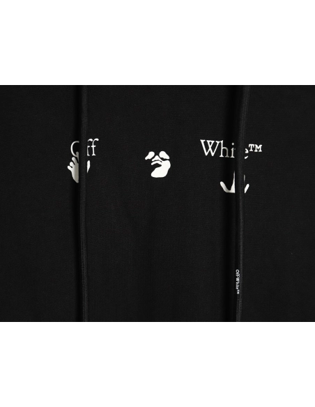 Off white red and gray melted arrow hoodie,Off White Hoodie,Hoodie,APPAREL