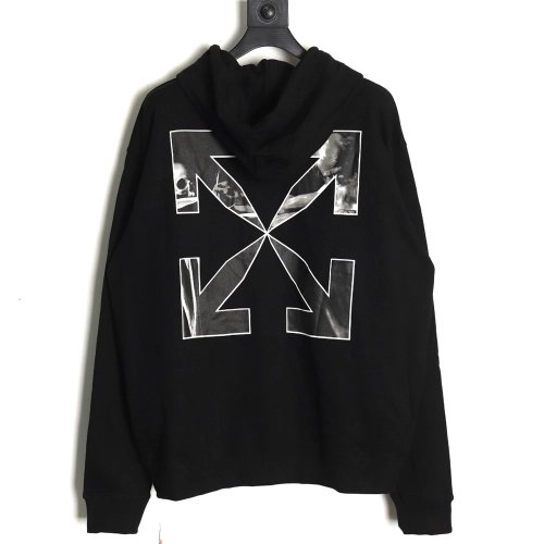 Off white Caravaggio black and white religious hoodie,Off White Hoodie,Hoodie,APPAREL
