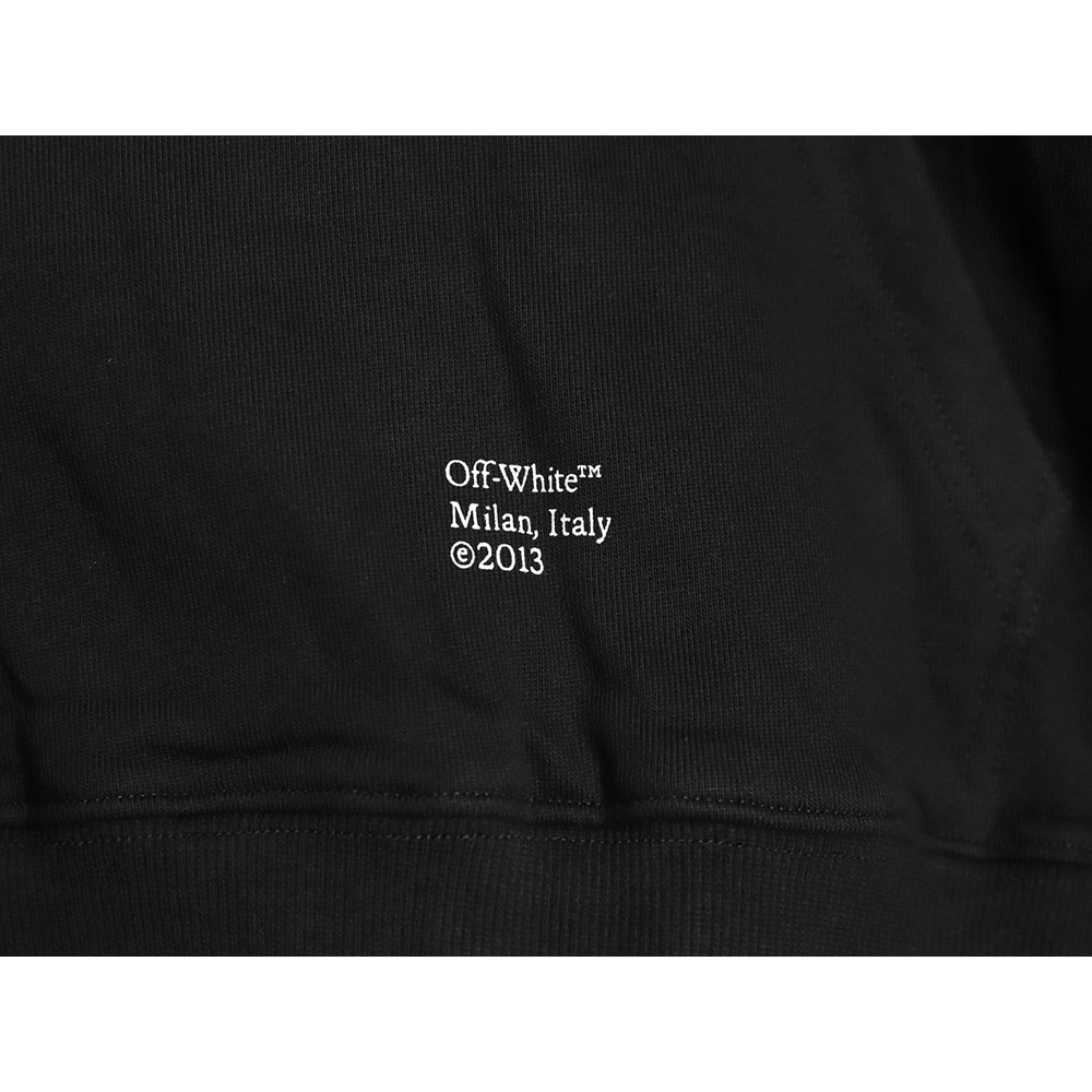 Off white Caravaggio black and white religious hoodie,Off White Hoodie,Hoodie,APPAREL