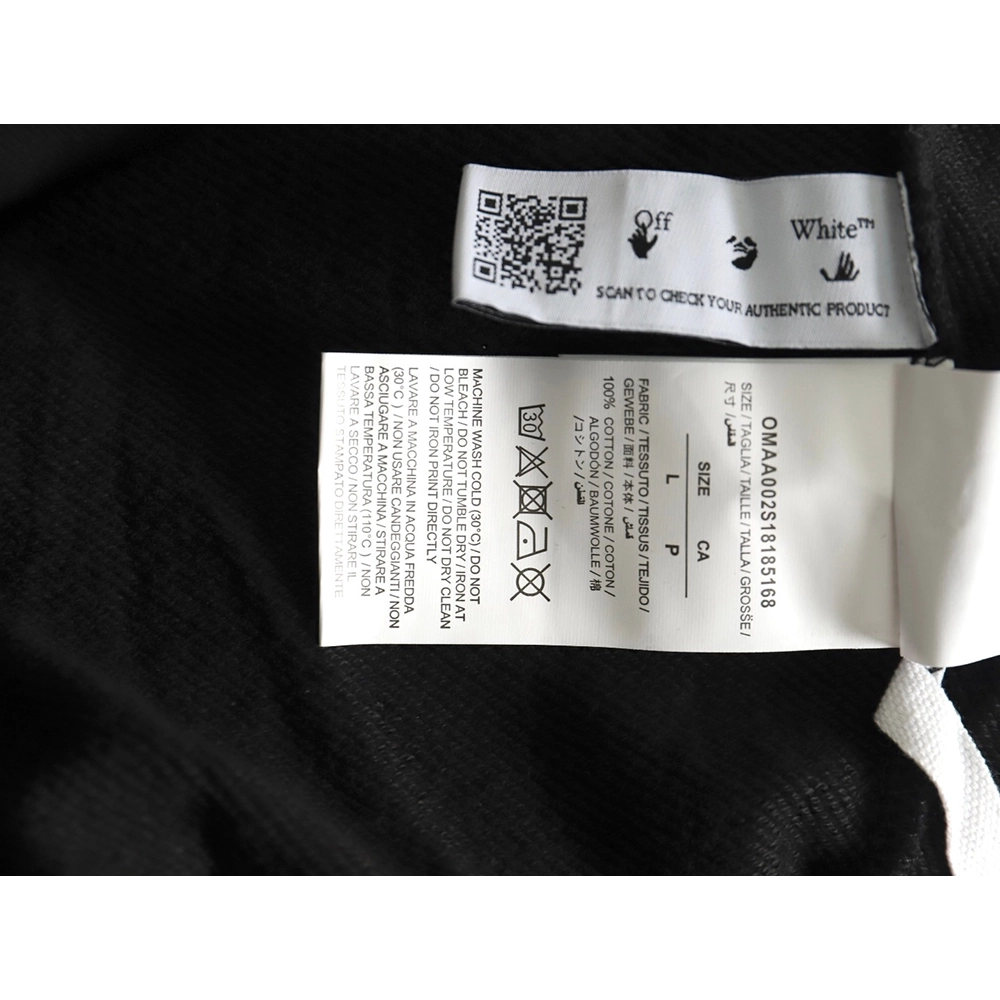 Off white Caravaggio black and white religious hoodie,Off White Hoodie,Hoodie,APPAREL