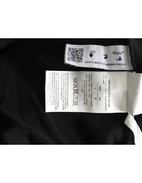 Off white Caravaggio black and white religious hoodie,Off White Hoodie,Hoodie,APPAREL