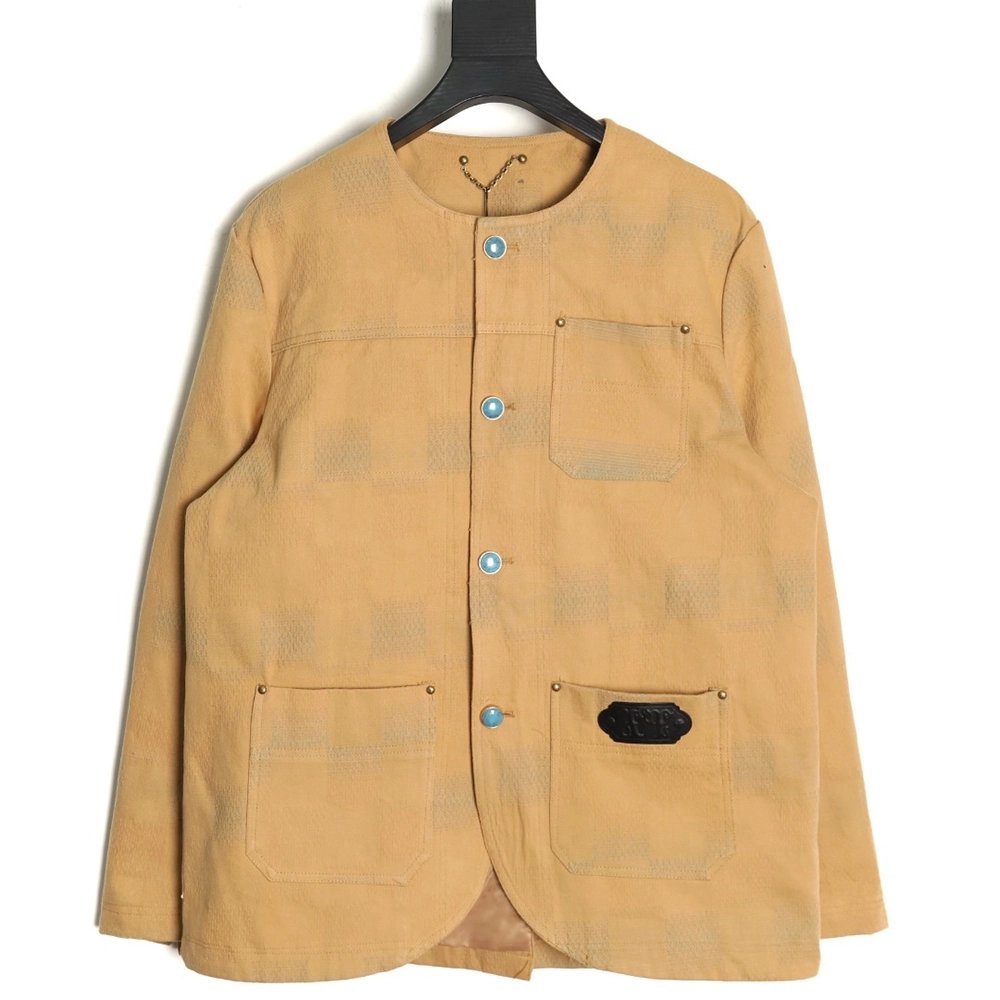Louis Vuitton Pharrell cobranded checkerboard pattern jacket,Louis Vuitton Jacket,Jacket,APPAREL