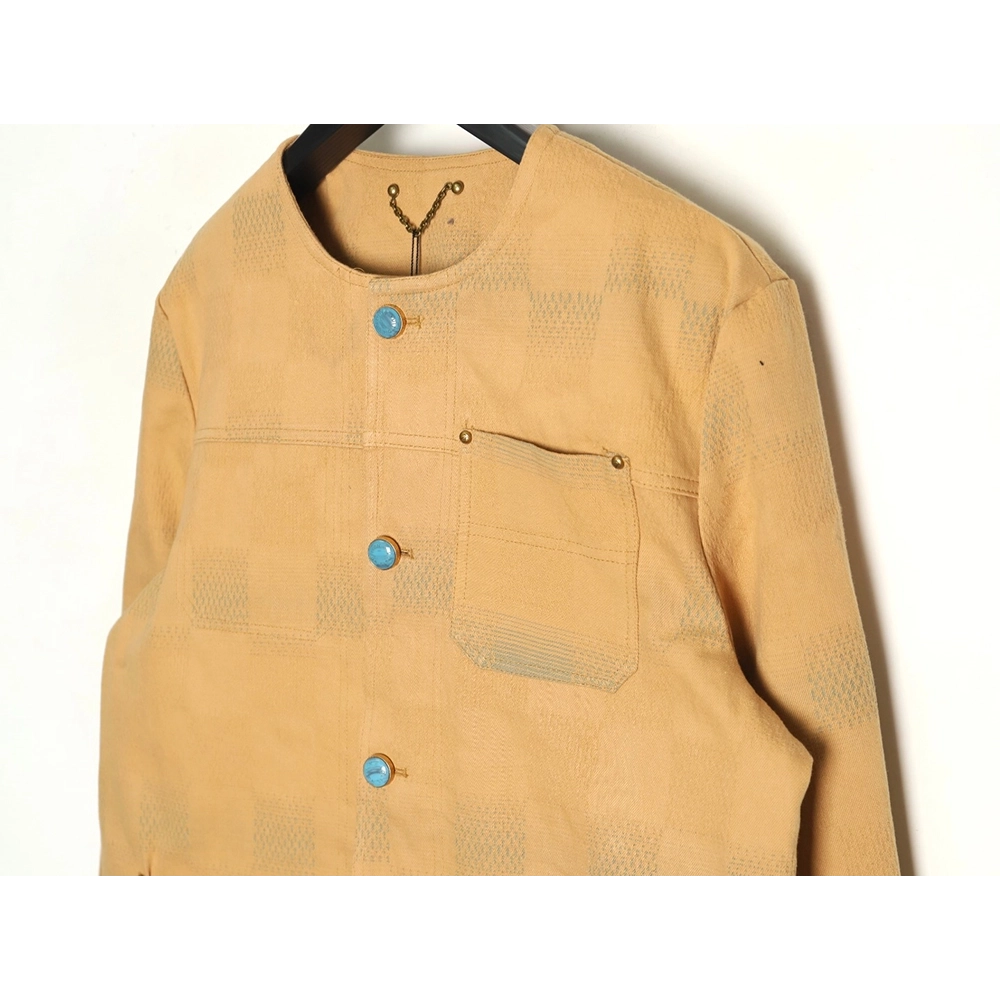 Louis Vuitton Pharrell cobranded checkerboard pattern jacket,Louis Vuitton Jacket,Jacket,APPAREL