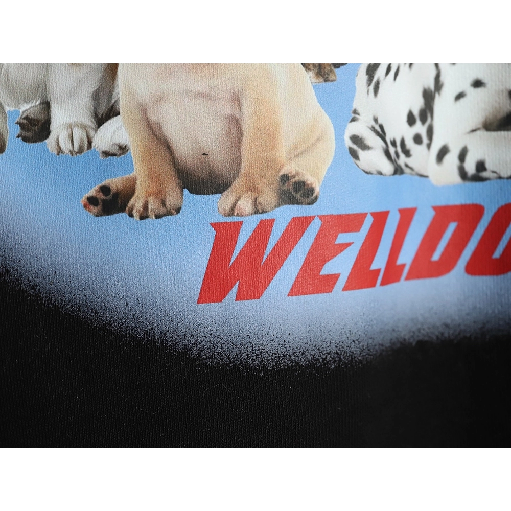 We11 Done Circle Puppy Crew Neck Sweatshirt,We11done Sweatshirt,Low Price High quality,legit seller