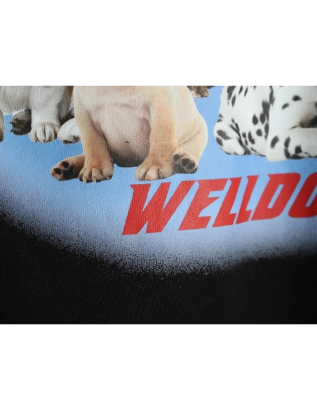 We11 Done Circle Puppy Crew Neck Sweatshirt,We11done Sweatshirt,Low Price High quality,legit seller