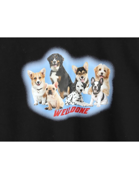 We11 Done Circle Puppy Crew Neck Sweatshirt,We11done Sweatshirt,Low Price High quality,legit seller