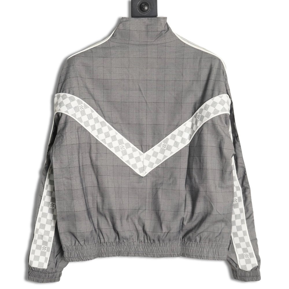 Louis vuitton wool check webbing waist jacket,Louis Vuitton Jacket,Jacket,APPAREL