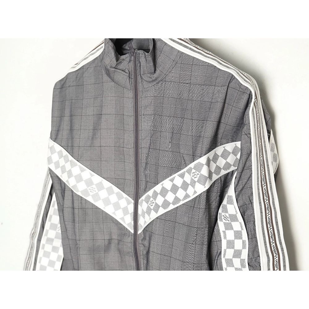 Louis vuitton wool check webbing waist jacket,Louis Vuitton Jacket,Jacket,APPAREL