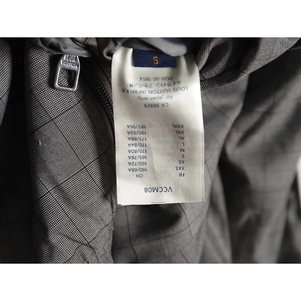 Louis vuitton wool check webbing waist jacket,Louis Vuitton Jacket,Jacket,APPAREL