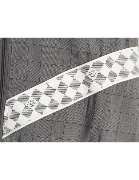 Louis vuitton wool check webbing waist jacket,Louis Vuitton Jacket,Jacket,APPAREL