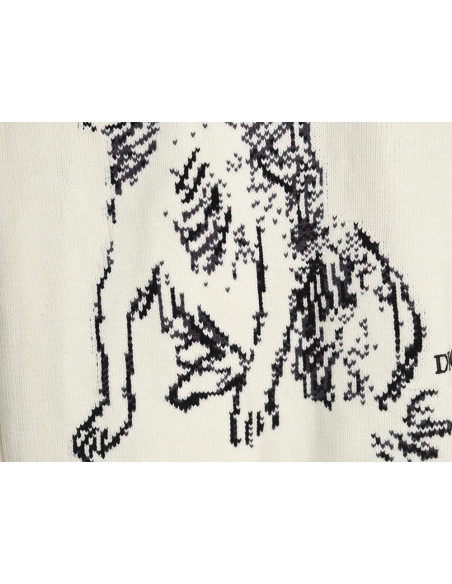 Dior sketch dog knitted sweater,Dior Sweatshirt,Low Price High quality,legit seller