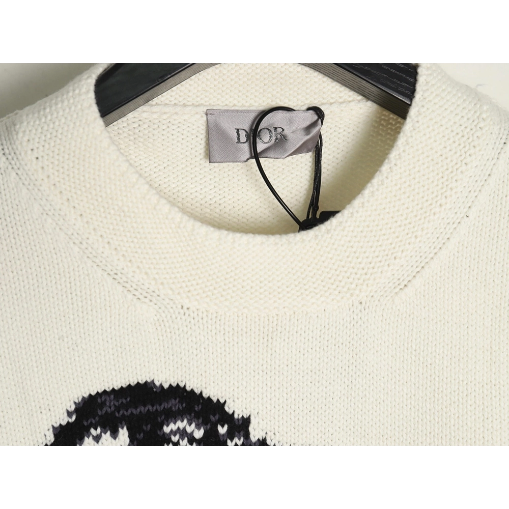 Dior sketch dog knitted sweater,Dior Sweatshirt,Low Price High quality,legit seller