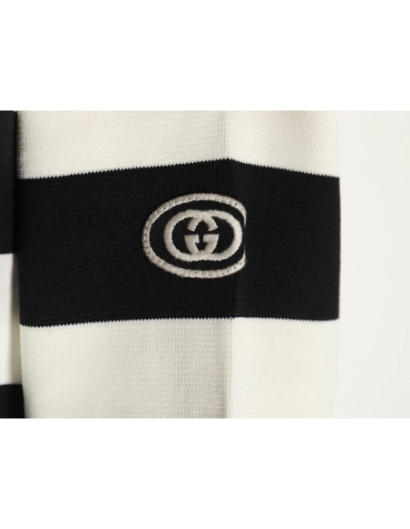 Gucci Knitted Polo Shirt With Removable Sleeves,Gucci Polo Shirt,Shirt,APPAREL