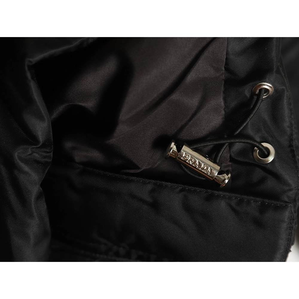 Prada waterproof waisted regenerated nylon down jacket,Prada Jacket,Jacket,APPAREL