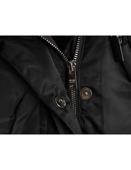 Prada waterproof waisted regenerated nylon down jacket,Prada Jacket,Jacket,APPAREL