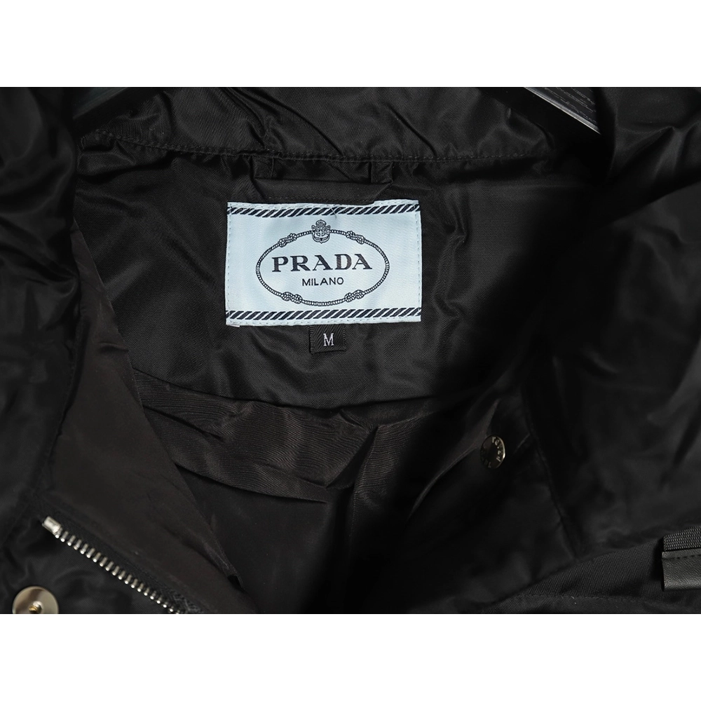 Prada waterproof waisted regenerated nylon down jacket,Prada Jacket,Jacket,APPAREL