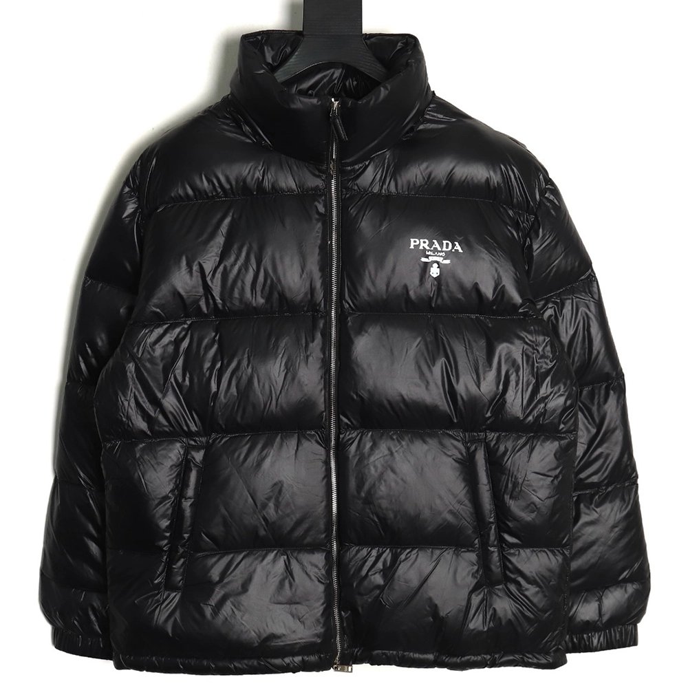 Prada glossy printed bread down jacket,Prada Jacket,Jacket,APPAREL