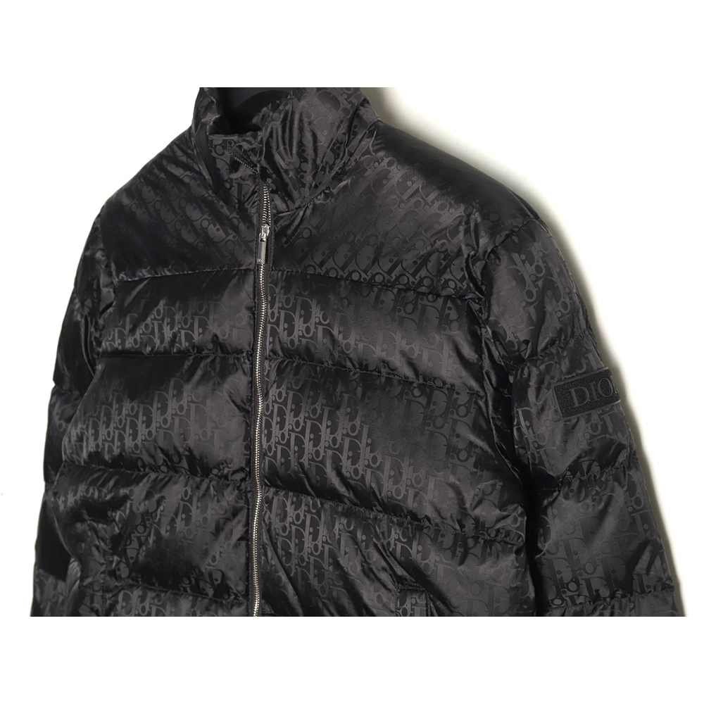 Dior full print dark pattern old flower down jacket,Dior Jacket,Jacket,APPAREL