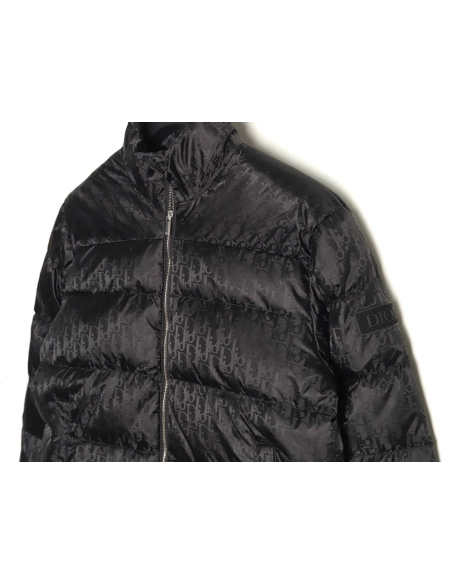 Dior full print dark pattern old flower down jacket,Dior Jacket,Jacket,APPAREL