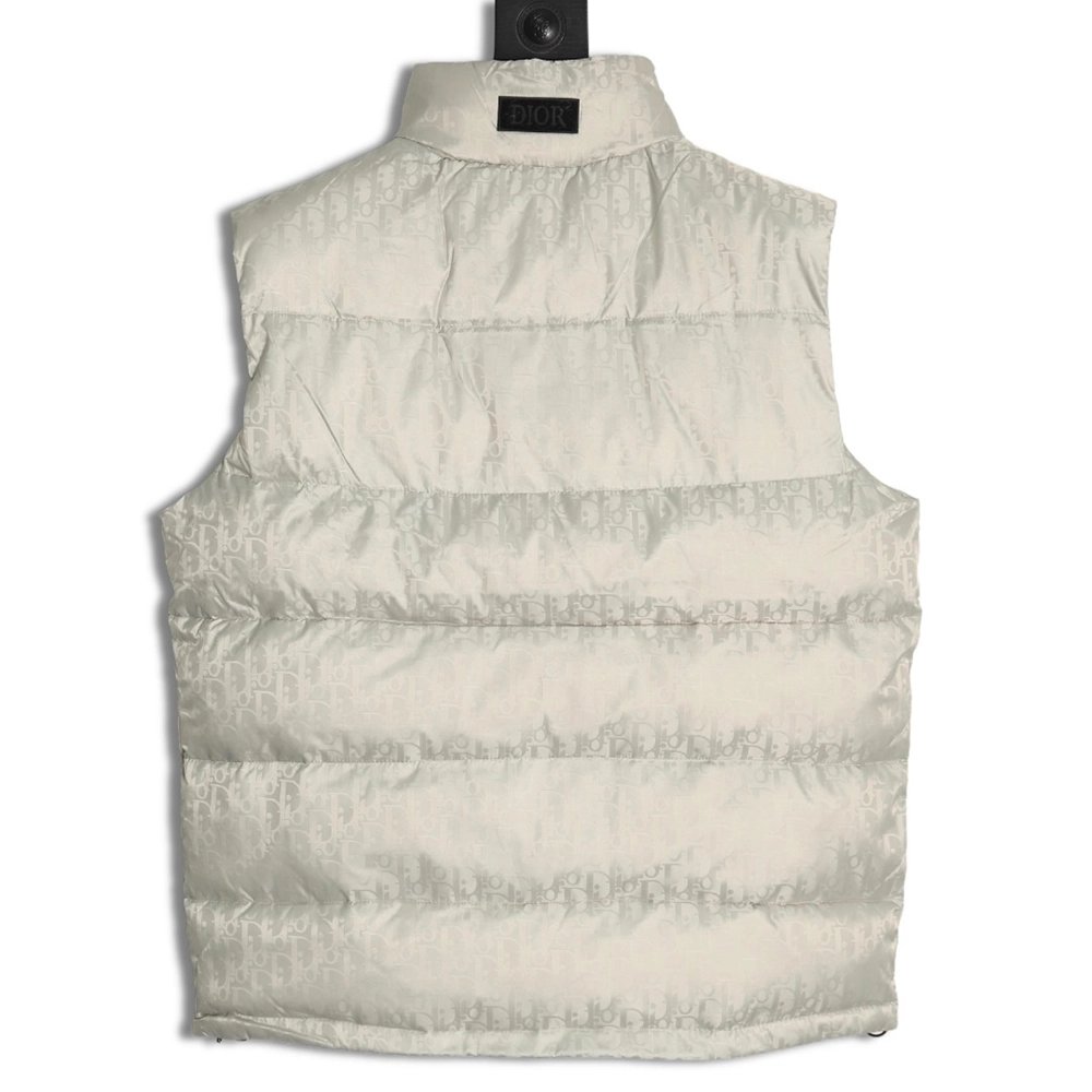 Dior full print dark pattern old flower down vest,Dior Jacket,Jacket,APPAREL