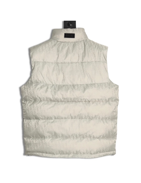 Dior full print dark pattern old flower down vest,Dior Jacket,Jacket,APPAREL