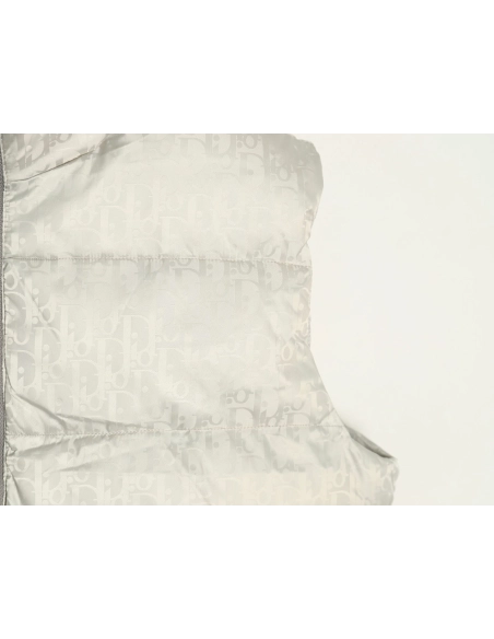 Dior full print dark pattern old flower down vest,Dior Jacket,Jacket,APPAREL