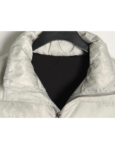 Dior full print dark pattern old flower down vest,Dior Jacket,Jacket,APPAREL