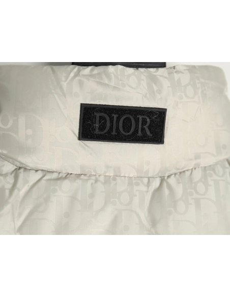 Dior full print dark pattern old flower down vest,Dior Jacket,Jacket,APPAREL