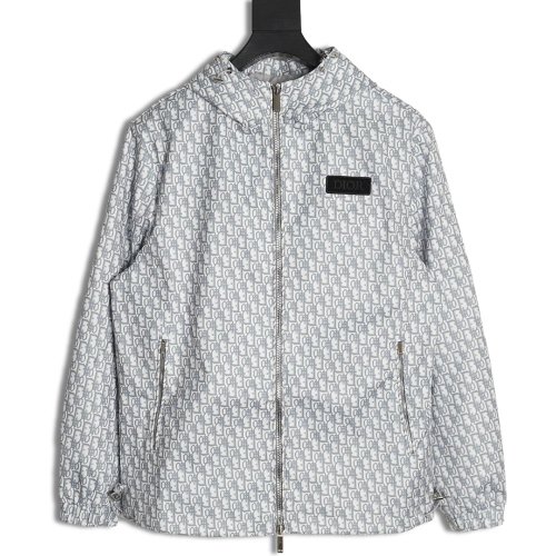 Dior all over print presbyopia hooded jacket,Dior Hoodie,Hoodie,APPAREL