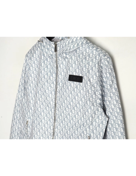 Dior all over print presbyopia hooded jacket,Dior Hoodie,Hoodie,APPAREL