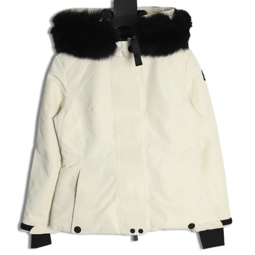 Moncler Bauges hooded fox fur collar down jacket,Moncler Jacket,Jacket,APPAREL