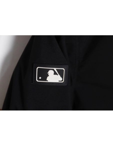 MLB embroidered logo fur collar hooded down jacket,MLB Jacket,Jacket,APPAREL