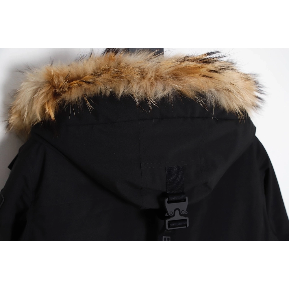 MLB embroidered logo fur collar hooded down jacket,MLB Jacket,Jacket,APPAREL