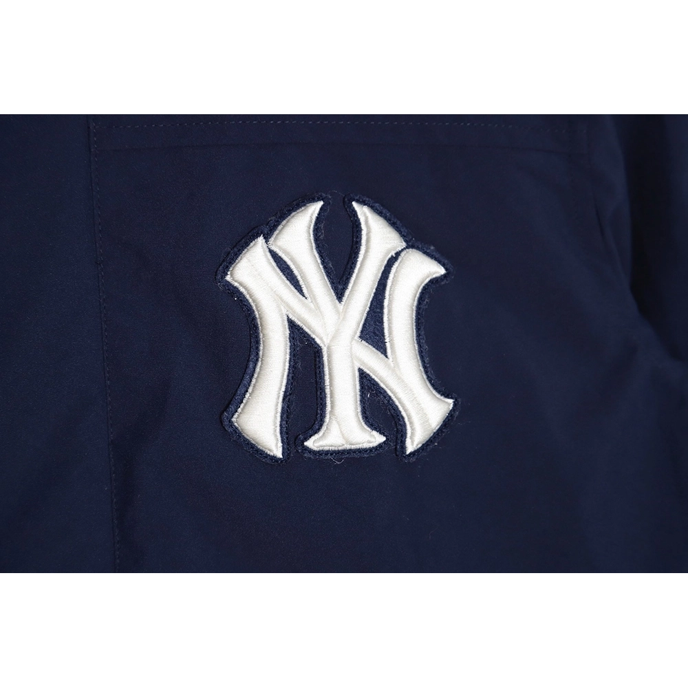 MLB embroidered logo fur collar hooded down jacket,MLB Jacket,Jacket,APPAREL