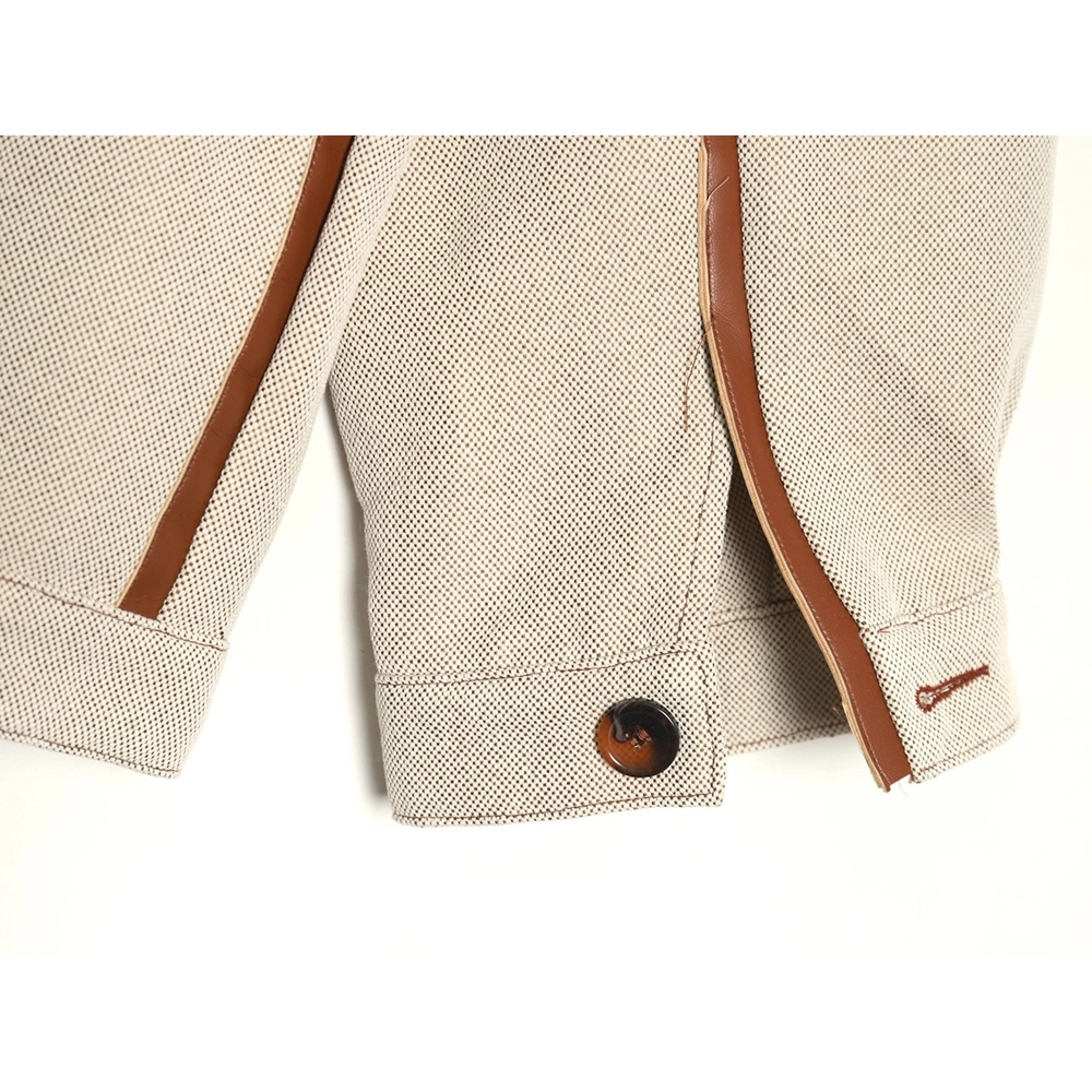 Miu Miu canvas panelled double zip jacket,buy cheap,low price and discount Miu Miu