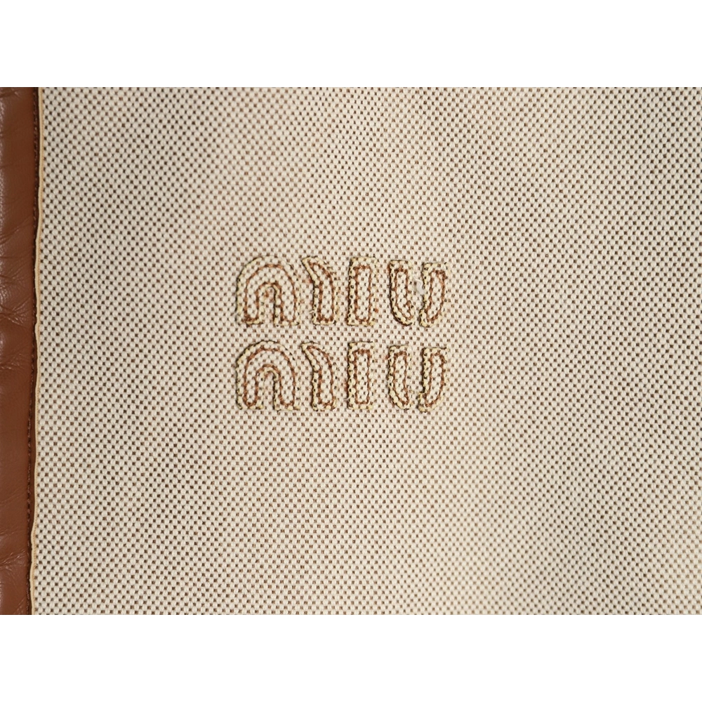 Miu Miu canvas panelled double zip jacket,buy cheap,low price and discount Miu Miu