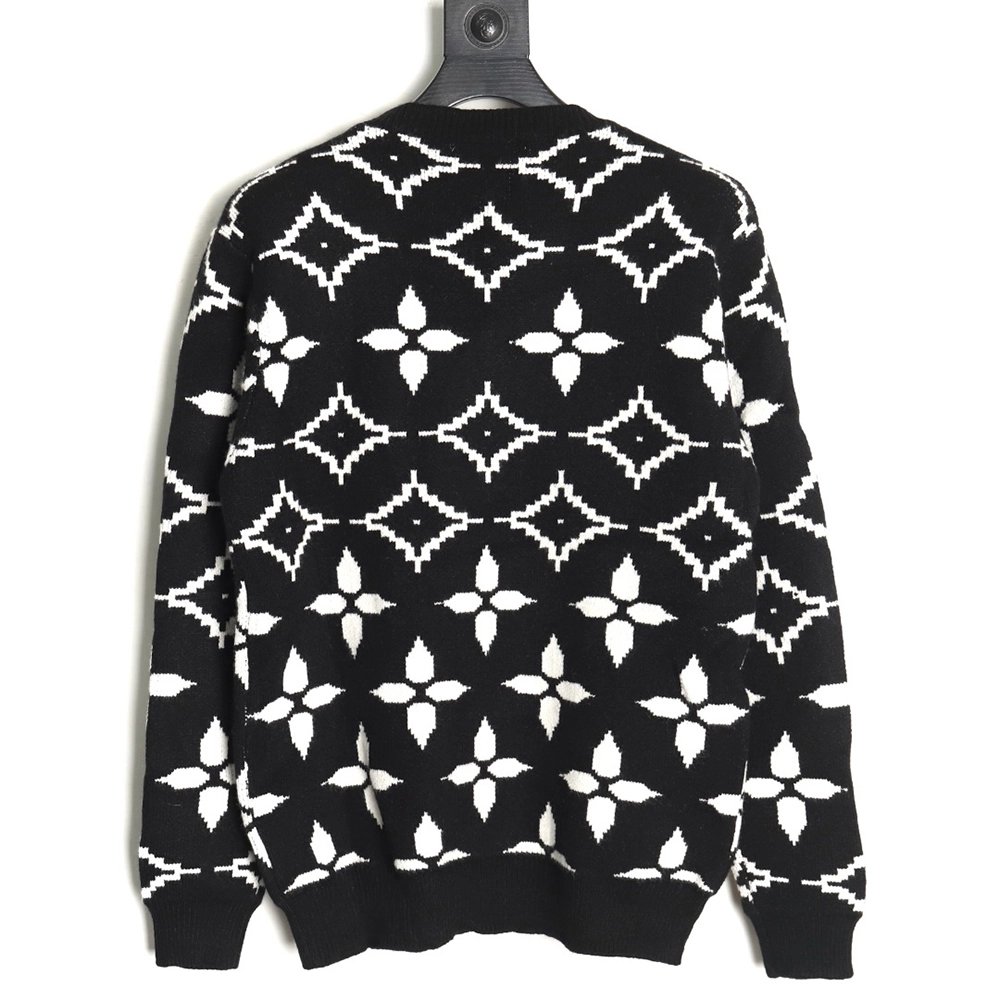Louis vuitton presbyopia allover print doublethread jacquard sweater,buy cheap,low price and discount Louis Vuitton
