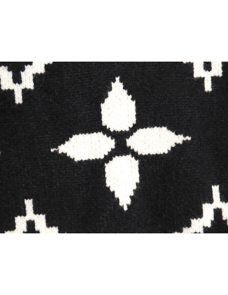 Louis vuitton presbyopia allover print doublethread jacquard sweater,buy cheap,low price and discount Louis Vuitton