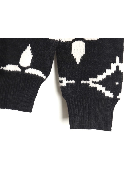 Louis vuitton presbyopia allover print doublethread jacquard sweater,buy cheap,low price and discount Louis Vuitton