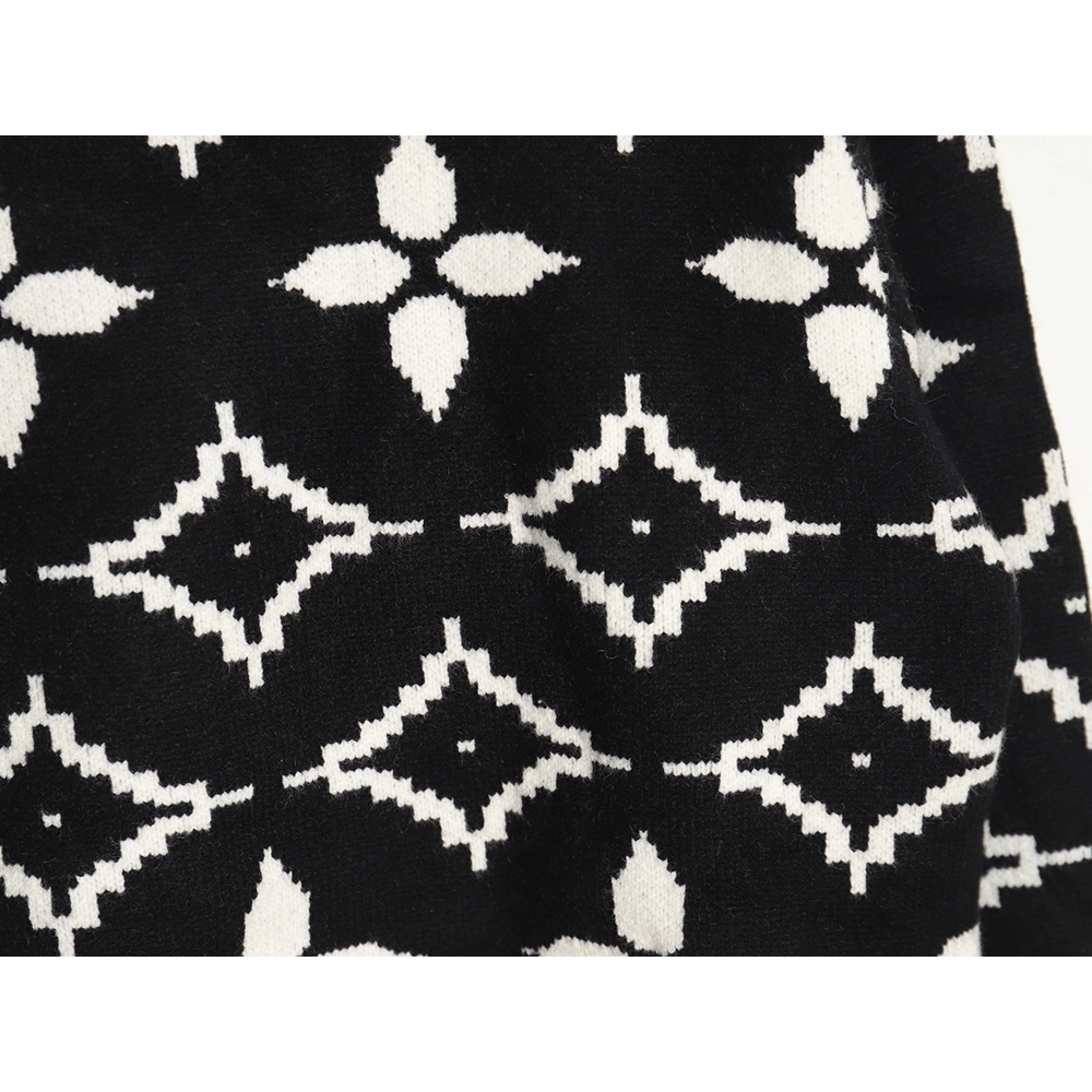 Louis vuitton presbyopia allover print doublethread jacquard sweater,buy cheap,low price and discount Louis Vuitton