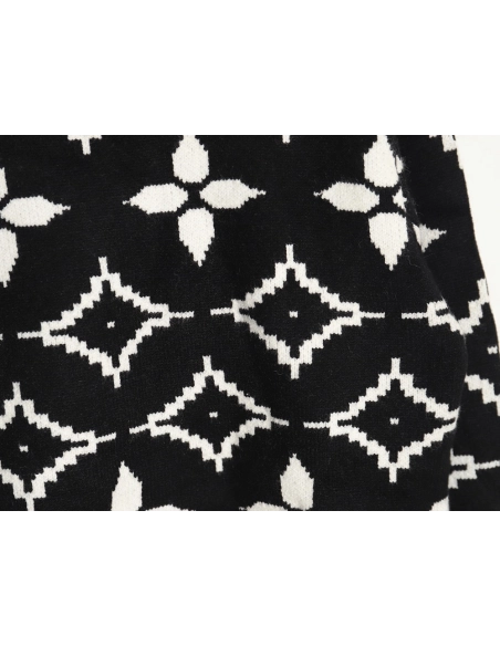 Louis vuitton presbyopia allover print doublethread jacquard sweater,buy cheap,low price and discount Louis Vuitton